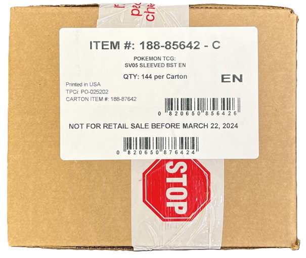 Pokemon SV5 Temporal Forces Sleeved Booster Case (144ct)